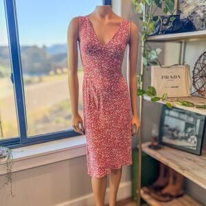 Rails Audrina Midi Dress in Red Ditsy, Feminine, Sleeveless, Women's Small